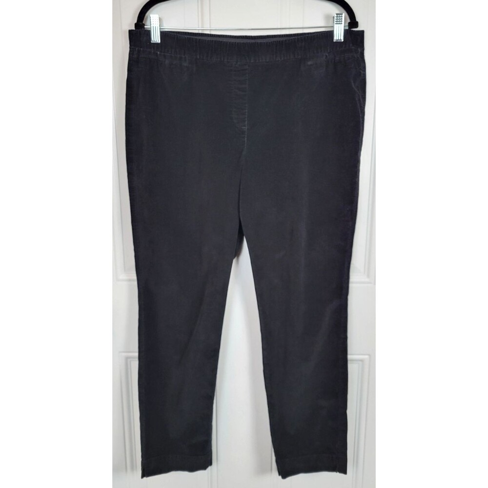 J. Jill Micro Corduroy Stretchy Pull-On Ankle Pants Size 16
